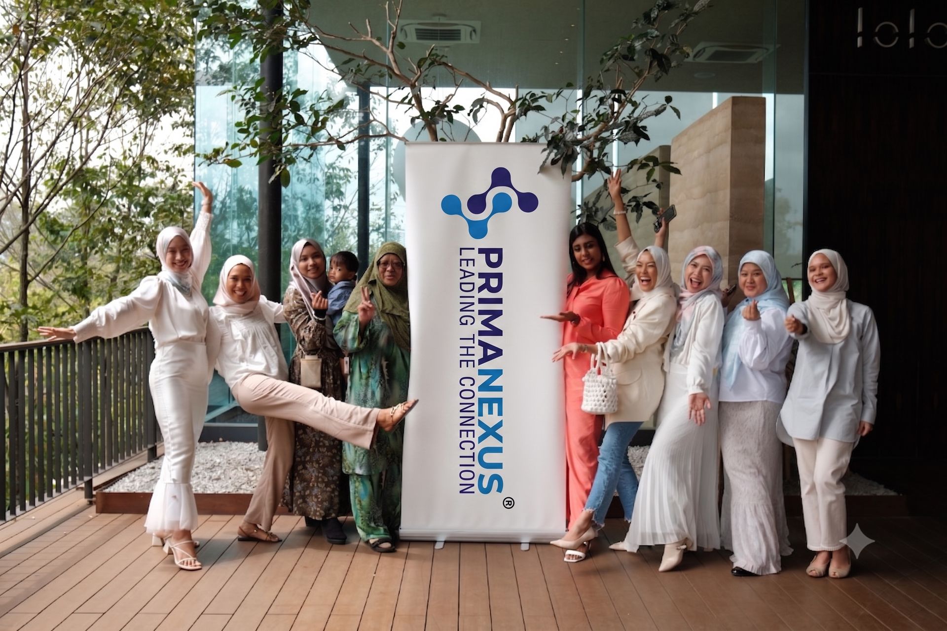 The Prima Nexus team gathered at a company event
