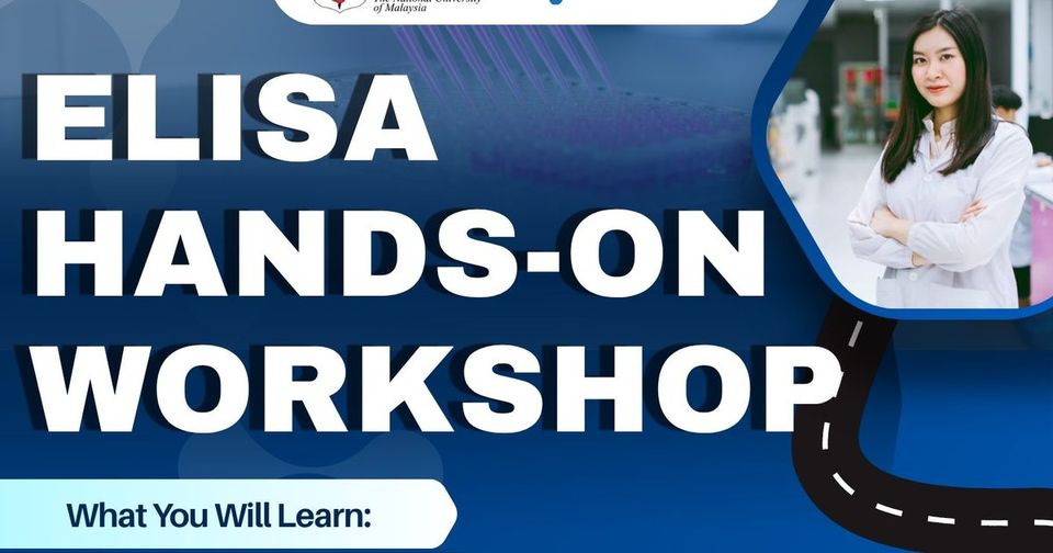 Poster for the Prima Nexus ELISA hands-on workshop at UKM Cheras on 30 April 2026