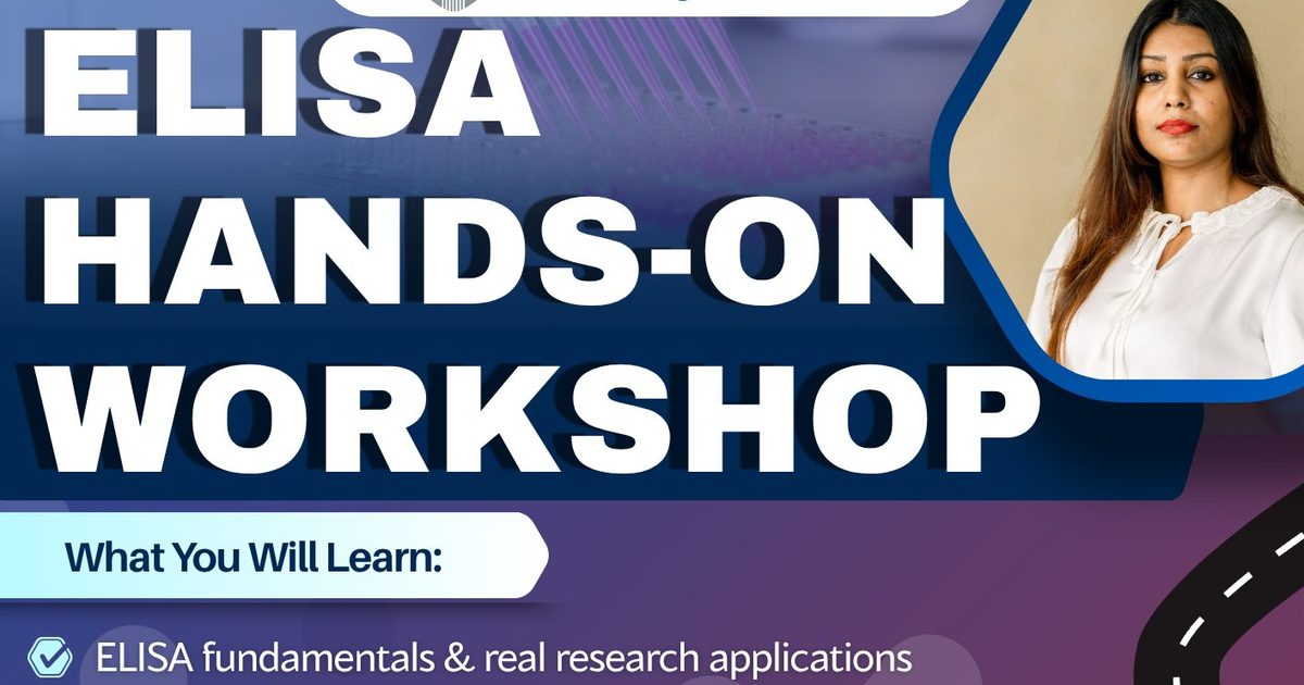Poster for the Prima Nexus ELISA hands-on workshop at the Faculty of Medicine and Health Sciences, UPM, on 14 July 2026