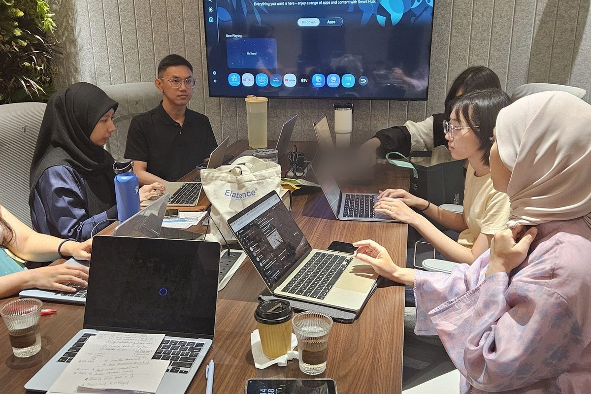A research team planning a study around a table