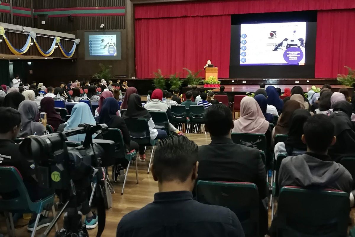 The Dewan Tunku Canselor hall, with the audience seated facing the stage