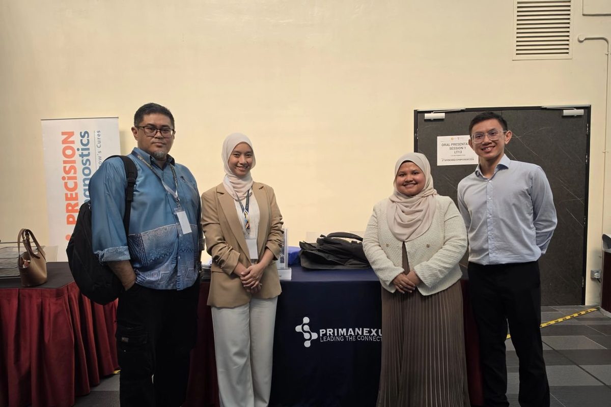The Prima Nexus booth at the 3rd MyBiomed Symposium 2026