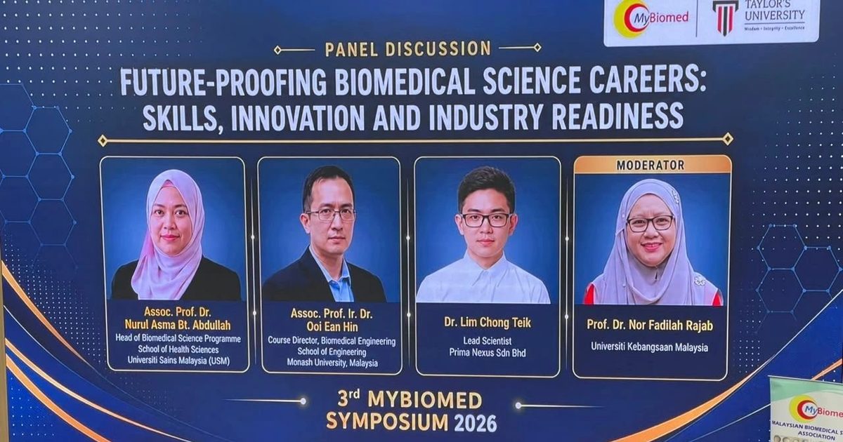 Panel discussion on future-proofing biomedical science careers at the 3rd MyBiomed Symposium 2026