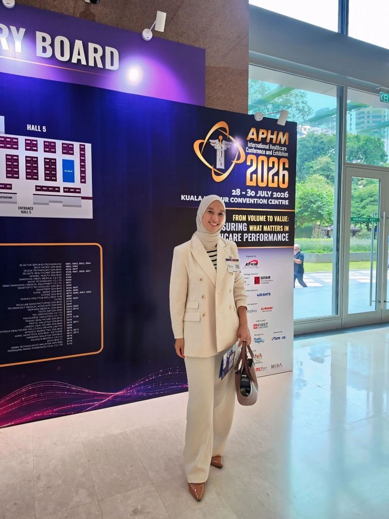 Nura Samsuddin of Prima Nexus at the APHM International Healthcare Conference and Exhibition 2026