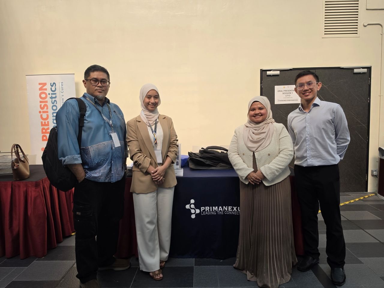 The Prima Nexus booth at the 3rd MyBiomed Symposium 2026